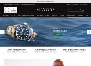 How mayors.com looks like on a tablet such as an iPad.