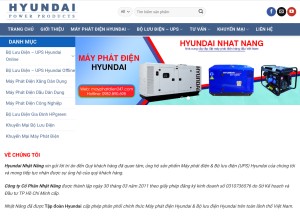 How mayphatdien247.com looks like on a tablet such as an iPad.