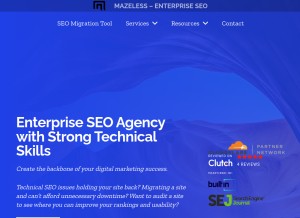 How mazeless.com looks like on a tablet such as an iPad.