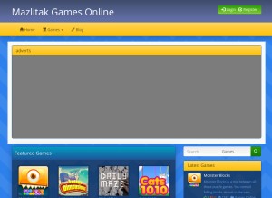 How mazlitak.com looks like on a tablet such as an iPad.