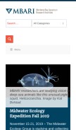 How mbari.org looks like on a mobile device such as an iPhone.