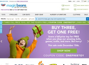 How mbeans.com looks like on a tablet such as an iPad.
