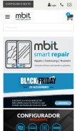 How mbit.pt looks like on a mobile device such as an iPhone.