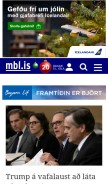 How mbl.is looks like on a mobile device such as an iPhone.