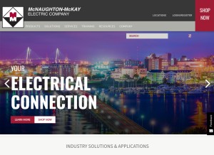 How mc-mc.com looks like on a tablet such as an iPad.