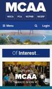 How mcaa.org looks like on a mobile device such as an iPhone.