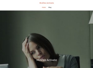 How mcafe-activate.simplesite.com looks like on a tablet such as an iPad.