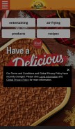 How mccain.ca looks like on a mobile device such as an iPhone.