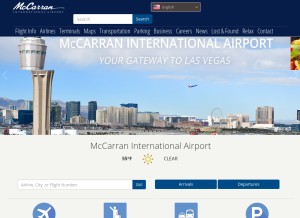 How mccarran.com looks like on a tablet such as an iPad.