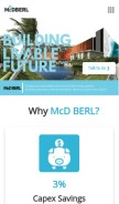 How mcdberl.com looks like on a mobile device such as an iPhone.