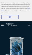 How mckinsey.com looks like on a mobile device such as an iPhone.