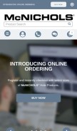 How mcnichols.com looks like on a mobile device such as an iPhone.