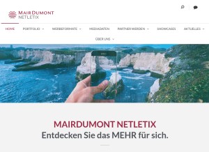 How md-nx.com looks like on a tablet such as an iPad.