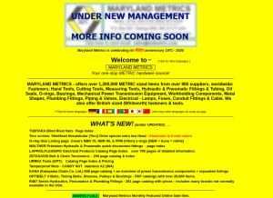 How mdmetric.com looks like on a tablet such as an iPad.