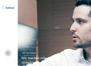 How mds.de looks like on a tablet such as an iPad.