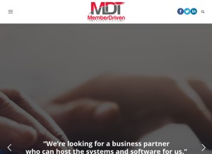 How mdtsaas.com looks like on a tablet such as an iPad.