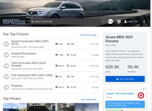 How mdxers.org looks like on a tablet such as an iPad.