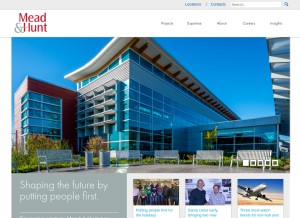 How meadhunt.com looks like on a tablet such as an iPad.