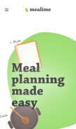 How mealime.com looks like on a mobile device such as an iPhone.