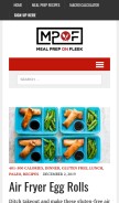 How mealpreponfleek.com looks like on a mobile device such as an iPhone.