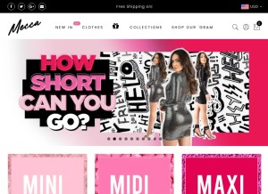 How meccaworldwide.com looks like on a tablet such as an iPad.