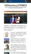 How mecktimes.com looks like on a mobile device such as an iPhone.