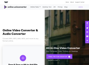 How media.io looks like on a tablet such as an iPad.