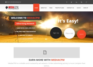 How mediacpm.pl looks like on a tablet such as an iPad.