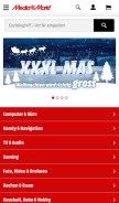 How mediamarkt.ch looks like on a mobile device such as an iPhone.