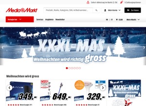 How mediamarkt.ch looks like on a tablet such as an iPad.