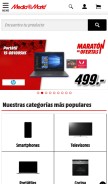 How mediamarkt.es looks like on a mobile device such as an iPhone.