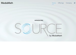 How mediamath.com looks like on a tablet such as an iPad.