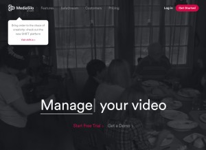 How mediasilo.com looks like on a tablet such as an iPad.
