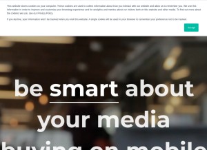 How mediasmart.io looks like on a tablet such as an iPad.