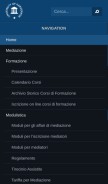 How mediazioniapec.it looks like on a mobile device such as an iPhone.
