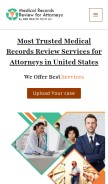 How medicalrecordsreviewforattorneys.com looks like on a mobile device such as an iPhone.