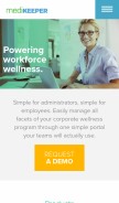 How medikeeper.com looks like on a mobile device such as an iPhone.