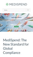 How medispend.com looks like on a mobile device such as an iPhone.