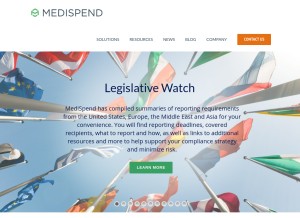 How medispend.com looks like on a tablet such as an iPad.