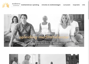 How meditatieinstituut.nl looks like on a tablet such as an iPad.