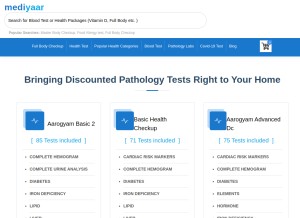 How mediyaar.com looks like on a tablet such as an iPad.