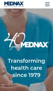 How mednax.com looks like on a mobile device such as an iPhone.