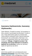 How medonet.pl looks like on a mobile device such as an iPhone.
