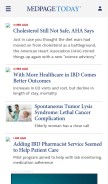 How medpagetoday.com looks like on a mobile device such as an iPhone.