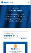 How medstatix.co looks like on a mobile device such as an iPhone.