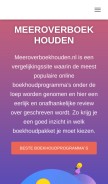 How meeroverboekhouden.nl looks like on a mobile device such as an iPhone.