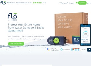 How meetflo.com looks like on a tablet such as an iPad.