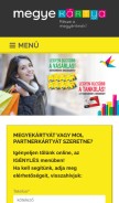 How megyekartya.hu looks like on a mobile device such as an iPhone.