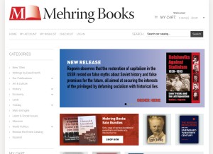 How mehring.com looks like on a tablet such as an iPad.