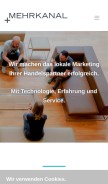 How mehrkanal.com looks like on a mobile device such as an iPhone.